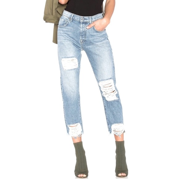 7 For All Man Kind High Waisted Josefina in Vintage Wythe 2 Size 27 - Picture 1 of 8